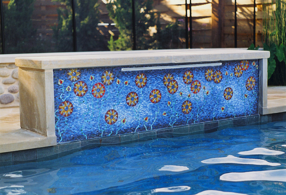 Celia Berry mosaic Arts & Crafts Pool