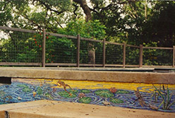 Celia Berry mosaic Mosaic Pond Scene