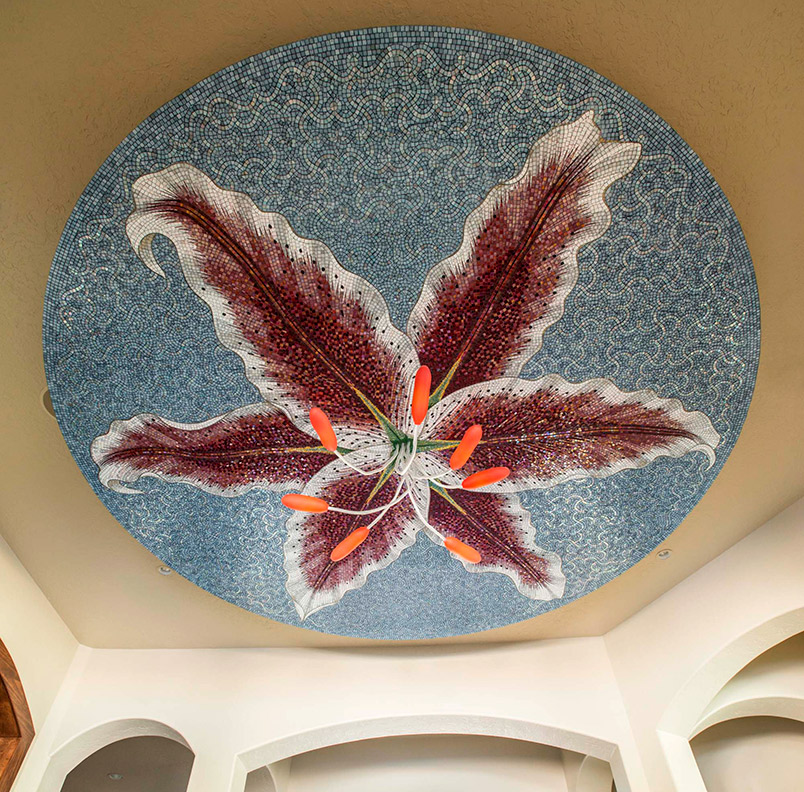 Celia Berry mosaic Stargazer Lily
