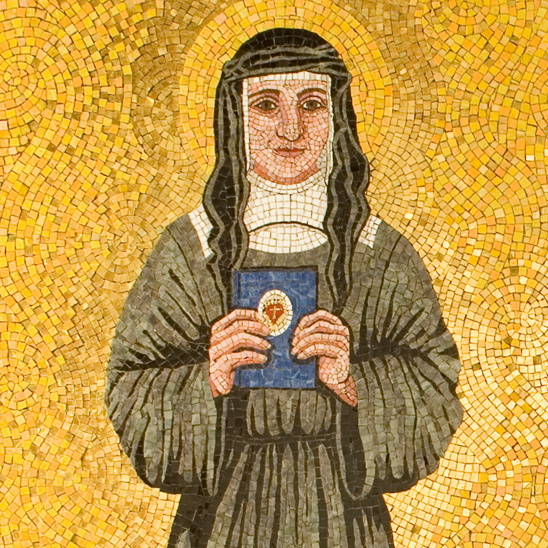 Celia Berry mosaic 3 Saints detail 1