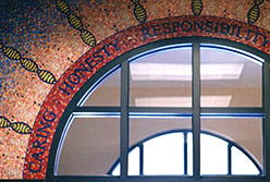 Celia Berry mosaic Weeky Family YMCA Mural