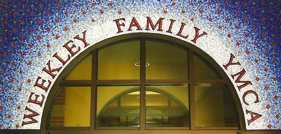 Celia Berry mosaic Weeky Family YMCA Mural