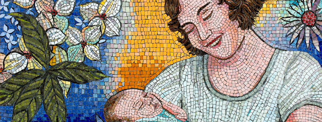 Celia Berry mosaic Mother & Child