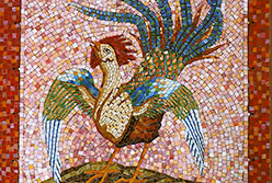 Celia Berry mosaic Rooster